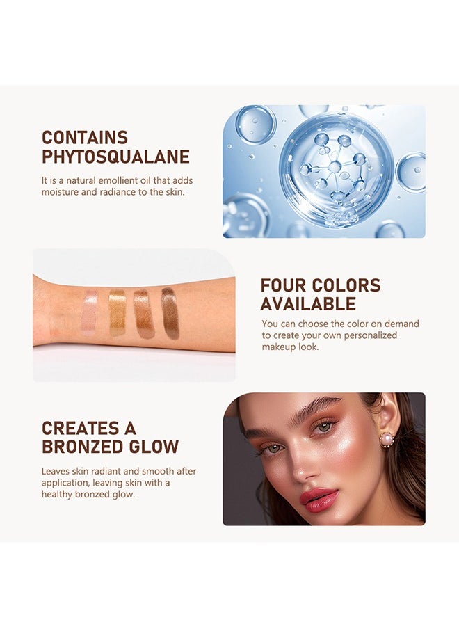 Glow Bronzing Drops,Super Glow Face Bronzing Drops, Liquid Bronzing Drops for Face & Skin, Natural Sun Kissed Bronzing Drops, Natural Glow Foundation Enhancer #04 Rich Bronze Glow