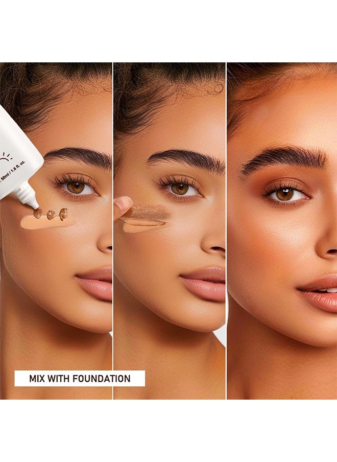 Glow Bronzing Drops,Super Glow Face Bronzing Drops, Liquid Bronzing Drops for Face & Skin, Natural Sun Kissed Bronzing Drops, Natural Glow Foundation Enhancer #04 Rich Bronze Glow