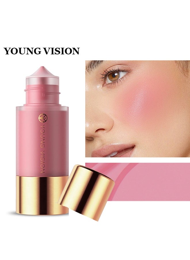 Liqud Blush,Dropper Liquid Blusher , Soft Matte Finish Cream Blush Liquid Blush Cream Blush Makeup Lightweight, Smooth Brightening Rouge #02