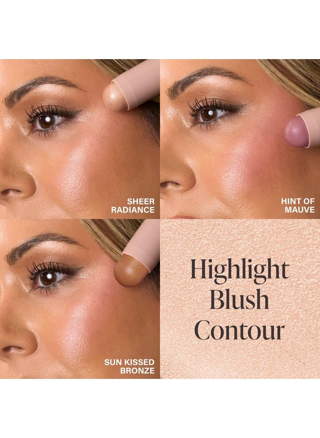 Mally Beauty Shimmer, Shape & Glow Plus Face Defining Stick, Just-Pinched Pink