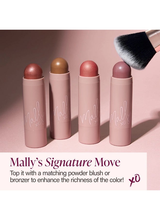Mally Beauty Shimmer, Shape & Glow Plus Face Defining Stick, Just-Pinched Pink
