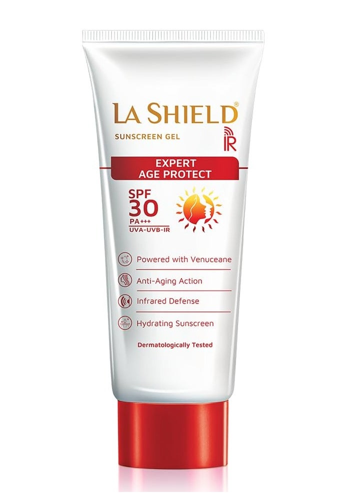 La Shield IR SPF 30 PA +++ Mineral Sunscreen Gel | UVA & UVB + Infrared Protection | Oil free | Lightweight | No white cast | Broad spectrum | Dermatologist Prescribed | For All Skin types | 60g
