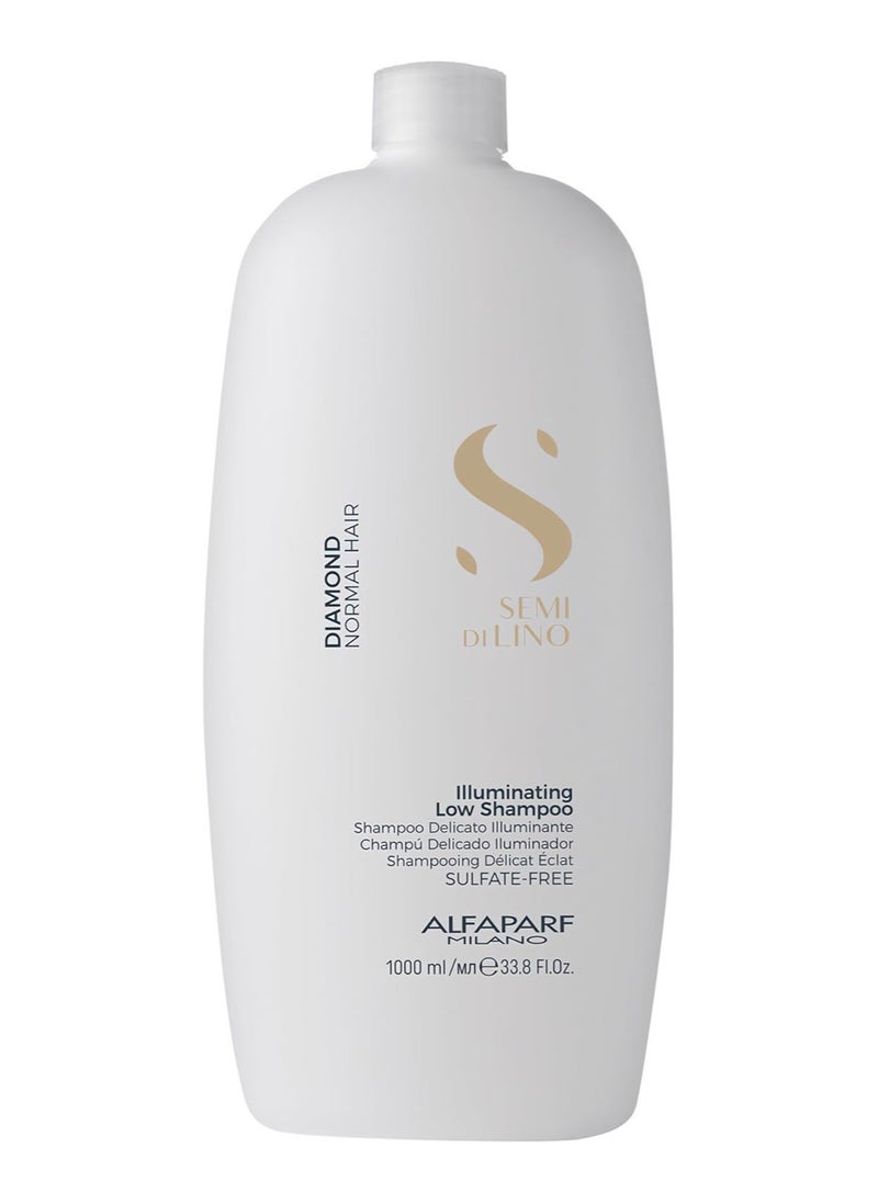 Alfaparf Milano Semi Di Lino Diamond Shine Illuminating Low Shampoo Sulfate Free For Normal Hair 1000 ml
