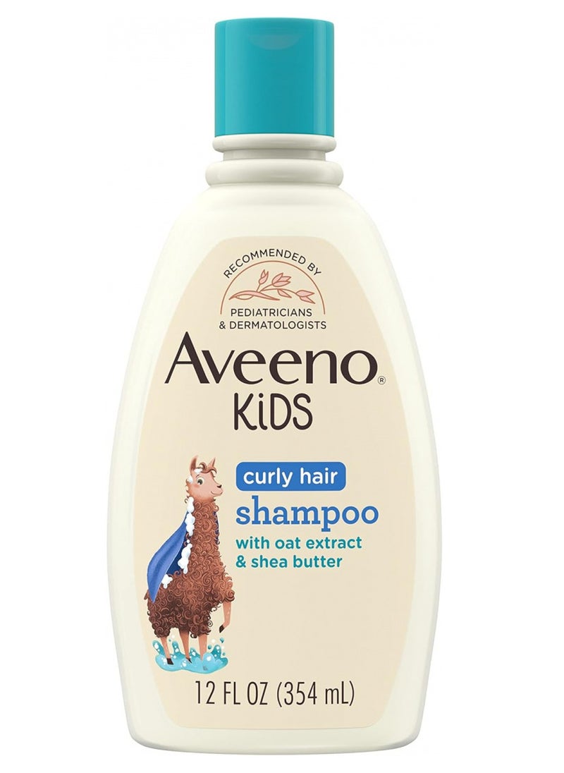 Curly Hair Shampoo for Kids with Oat Extract Shea Butter, 12 Fl Oz