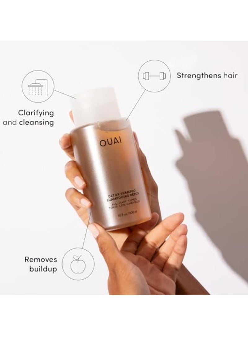 OUAI Detox Shampoo. Clarifying Cleanse for Dirt, Oil, Product and Hard Water Buildup. Get Back to Super Clean, Soft and Refreshed Locks. Free from Parabens, Sulphates and Phthalates (300ml)