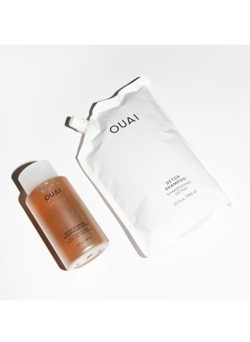 OUAI Detox Shampoo. Clarifying Cleanse for Dirt, Oil, Product and Hard Water Buildup. Get Back to Super Clean, Soft and Refreshed Locks. Free from Parabens, Sulphates and Phthalates (300ml)