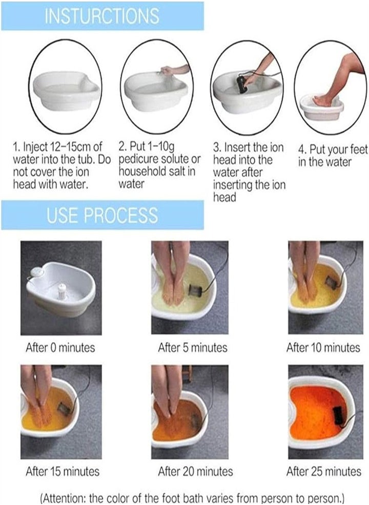Foot bath detox machine foot spa, ion cleansing detoxification, foot bath spa machine with foot basin, suitable for home use as a gift