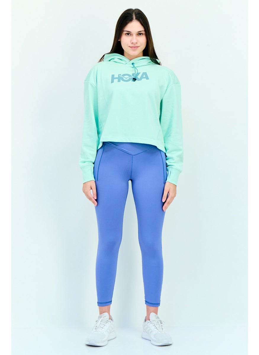 Women Sportswear Fit Outdoor Hoodie, Lime Green