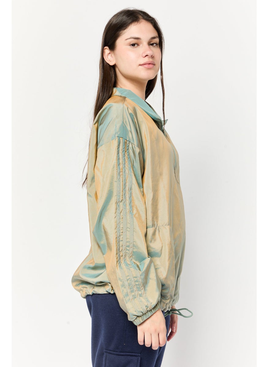 Women Sportswear Fit Long Sleeve Outdoor Sweatshirt, Multicolor