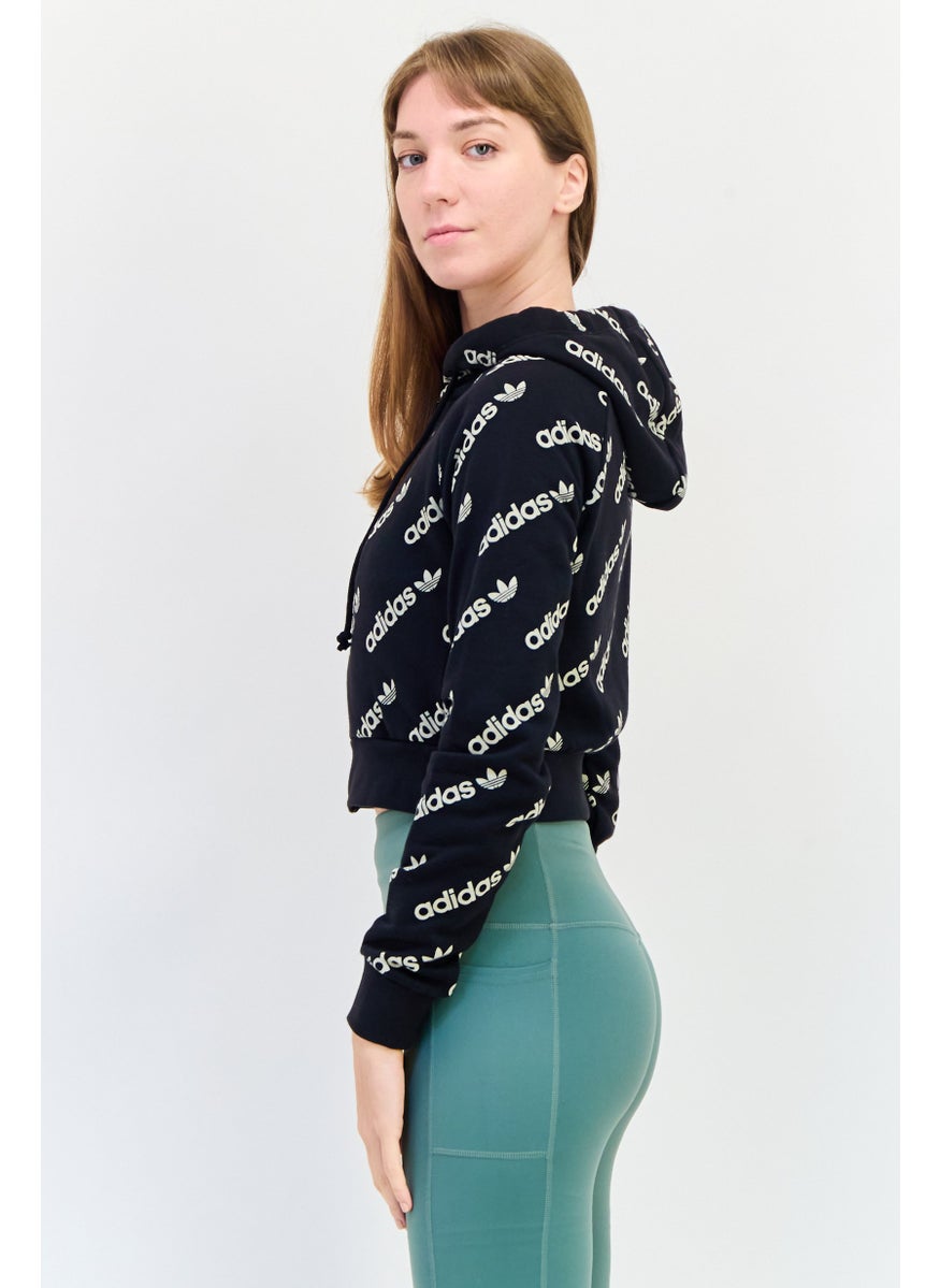 Women Sportswear Fit Long Sleeves Outdoor Hoodie, Multicolor