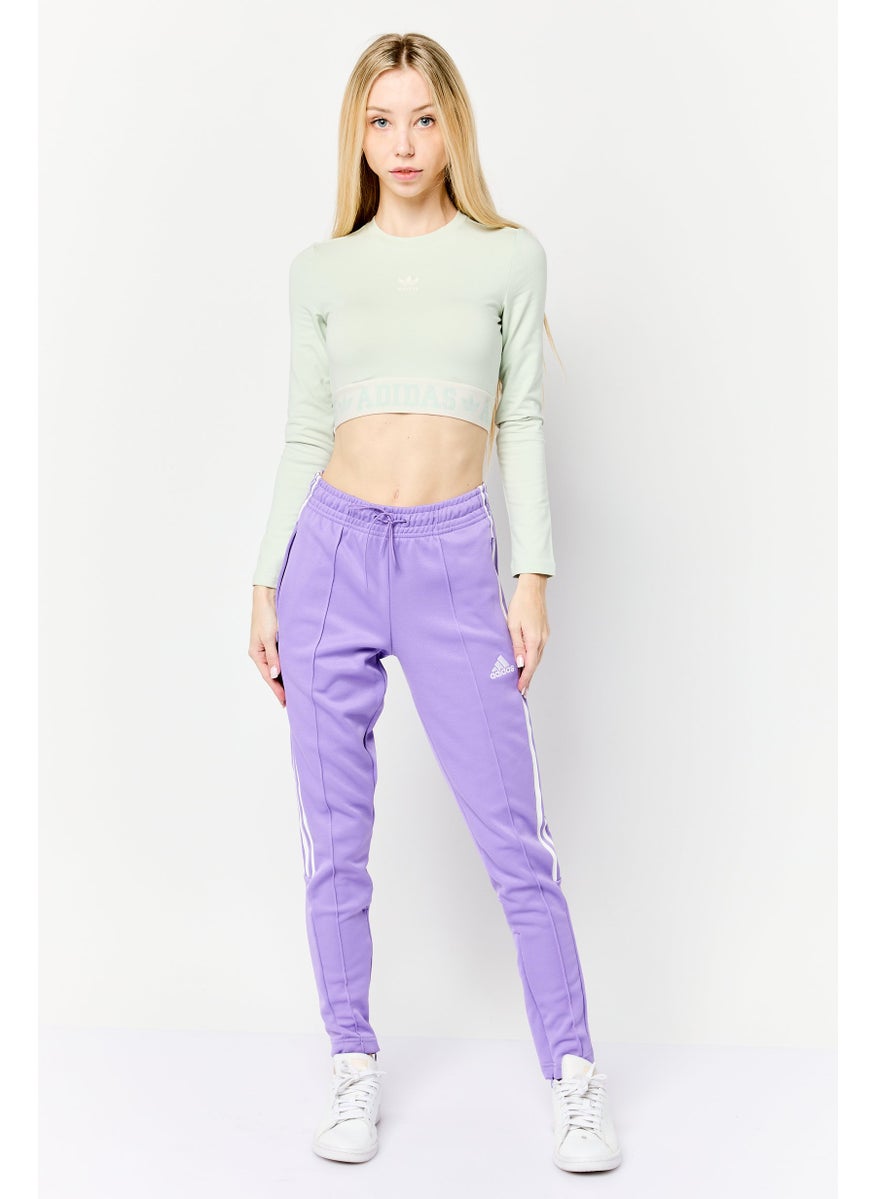 Women Regular Fit Training Track Pants, Purple