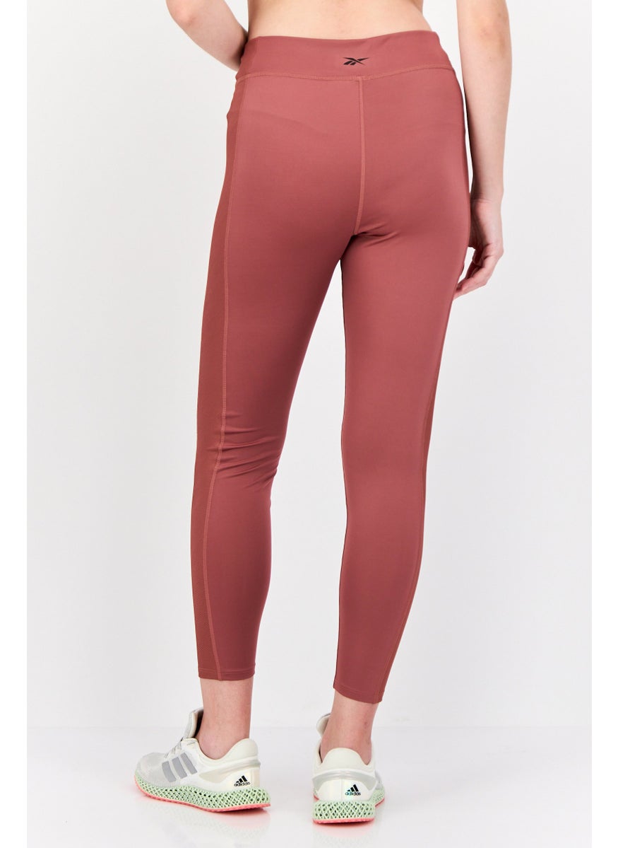 Women High Rise Sportswear Fit Yoga Leggings, Old Rose