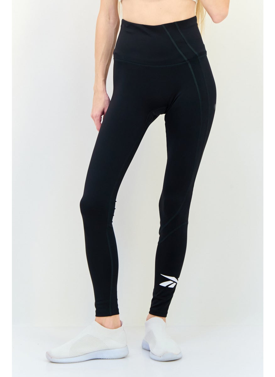 Women Sportswear Fit Outdoor Tights, Black