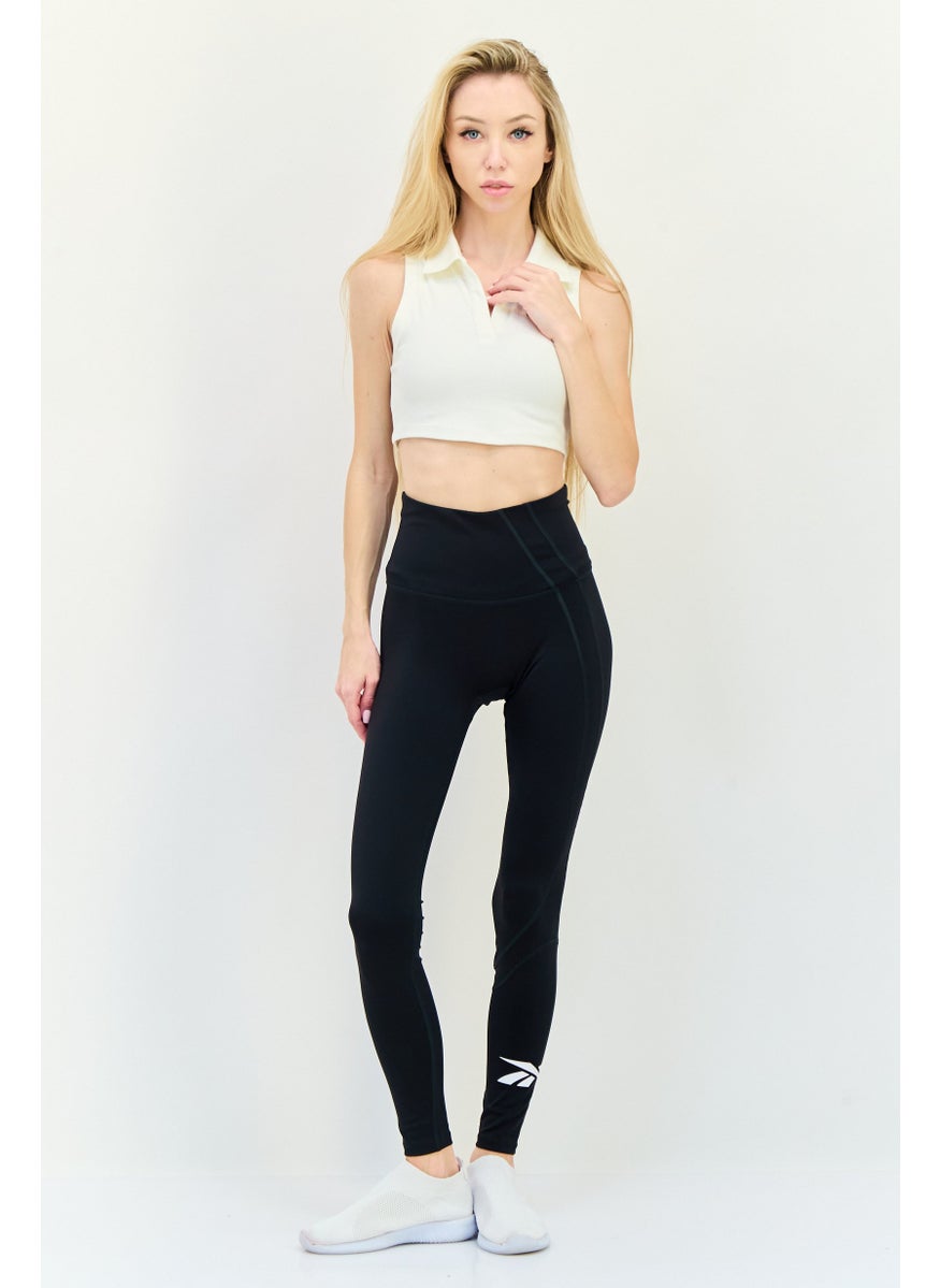 Women Sportswear Fit Outdoor Tights, Black