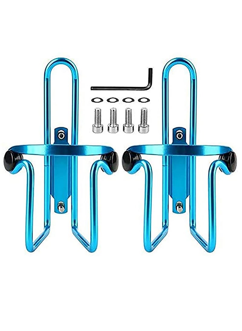 2 PCS Adjustable Bike Water Bottle Cage, Lightweight Aluminum Alloy Bicycle Water Bottle Holder for Most Bikes