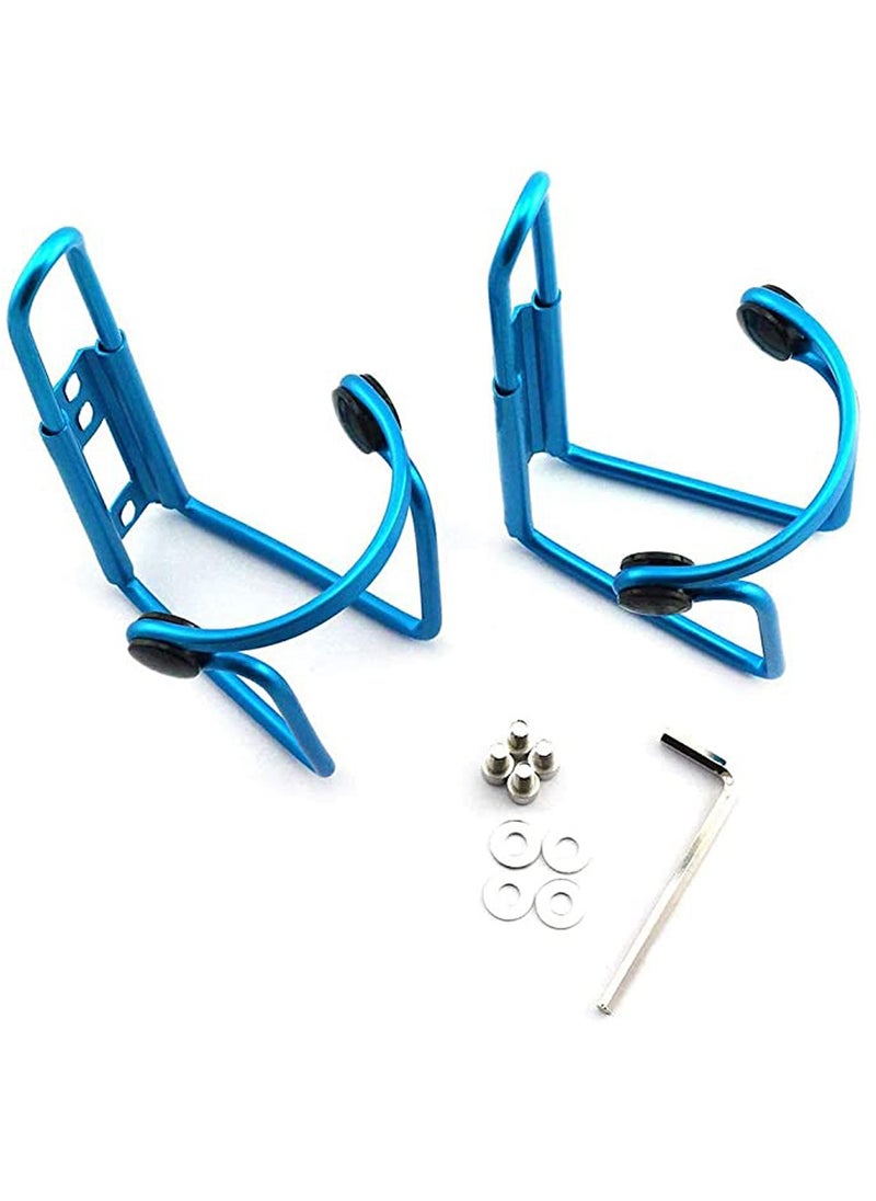 2 PCS Adjustable Bike Water Bottle Cage, Lightweight Aluminum Alloy Bicycle Water Bottle Holder for Most Bikes