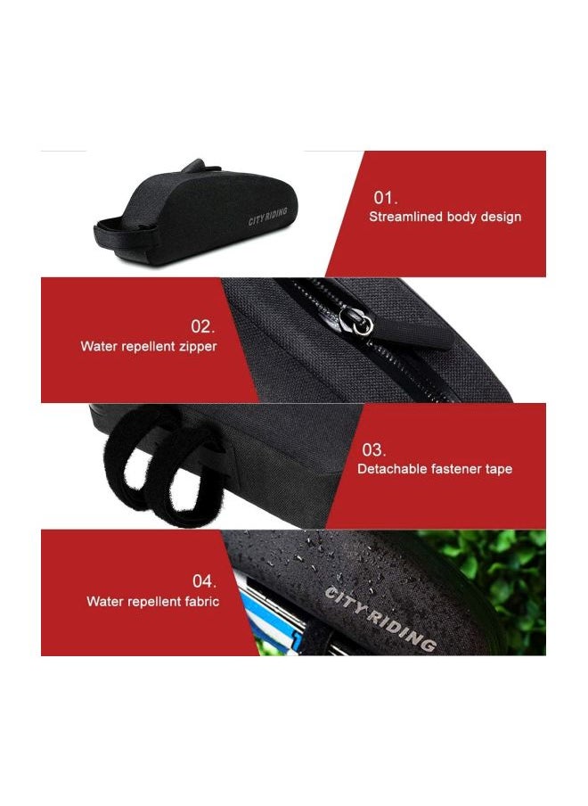 Water Repellent Bike Front Tube Bag 26.5x5.5x8.5cm