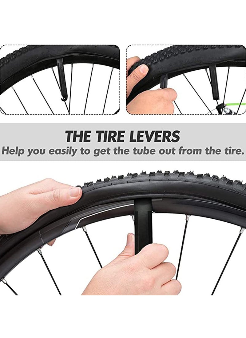 KASTWAVE Bike Inner Tube 26 x 1.75/2.125 Inch Bicycle Inner Tubes Rubber Replacement Bike Interior Tire Valve Road MTB Bike Tube with 2 Tire Levers, 2 Pack