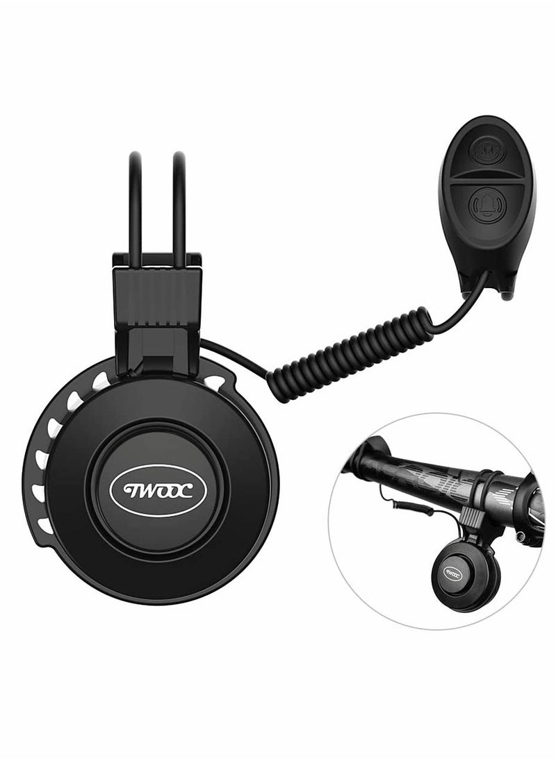 Loud 120dB Adjustable Volume Bicycle Horn with 4 Sound Modes for Safety