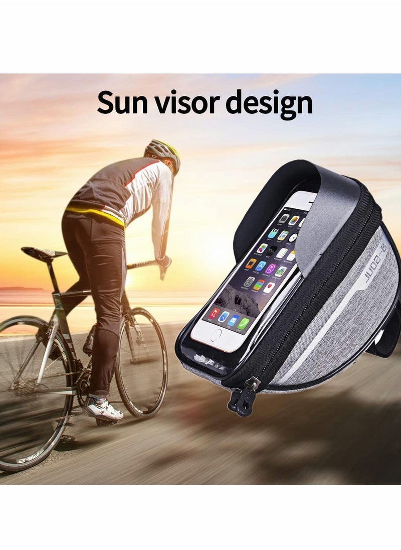 Bike Cell Phone Front Rack Bag for Cell Phones Under 6.5