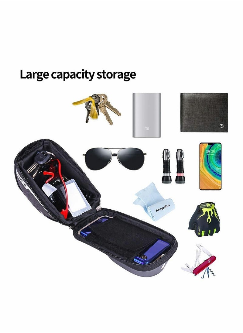 Bike Cell Phone Front Rack Bag for Cell Phones Under 6.5