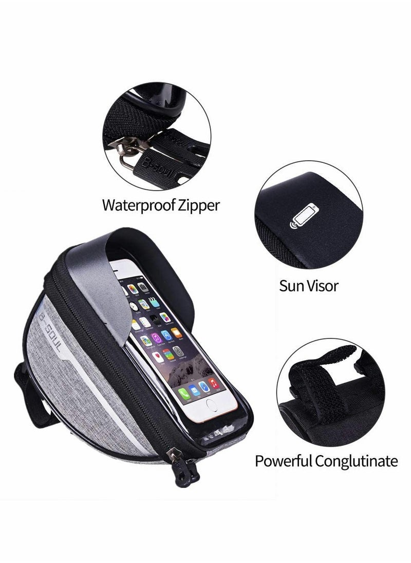 Bike Cell Phone Front Rack Bag for Cell Phones Under 6.5