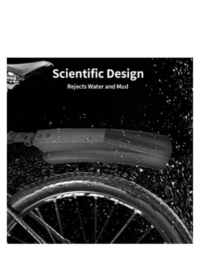 Haosie Bike Front/Rear Fenders Kit Quick Release Bike Mud Guard Fat Tire Bike Fenders for  Mountain Road Bike Outdoor Cycling