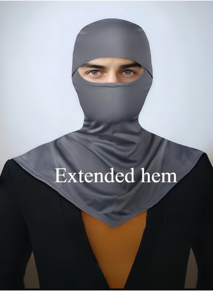 Men's and women's outdoor dustproof half-face quick-drying breathable cycling mask soft breathable anti-ultraviolet mask anti-ultraviolet full-face sunscreen mask shawl mask light sports protective mask shawl fishing sunscreen headgear