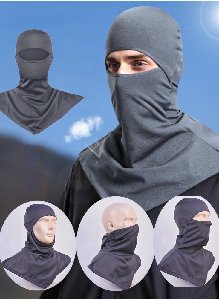 Men's and women's outdoor dustproof half-face quick-drying breathable cycling mask soft breathable anti-ultraviolet mask anti-ultraviolet full-face sunscreen mask shawl mask light sports protective mask shawl fishing sunscreen headgear