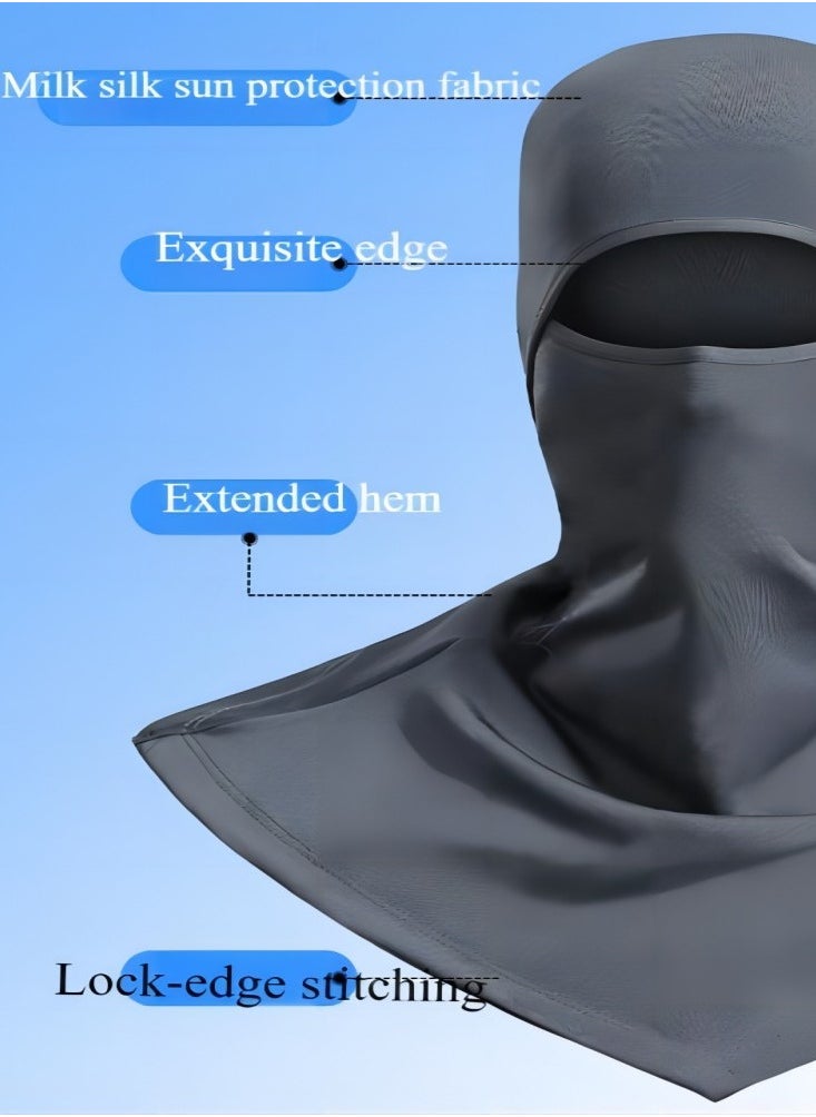 Men's and women's outdoor dustproof half-face quick-drying breathable cycling mask soft breathable anti-ultraviolet mask anti-ultraviolet full-face sunscreen mask shawl mask light sports protective mask shawl fishing sunscreen headgear