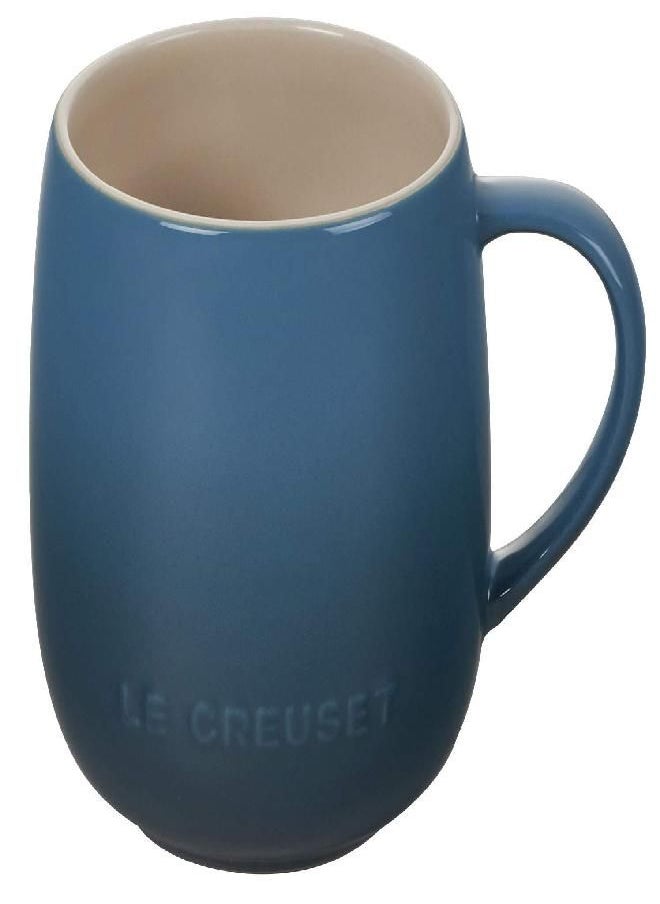 Le Creuset Stoneware Set of 4 Heritage Mugs, 13 oz. each, Deep Teal