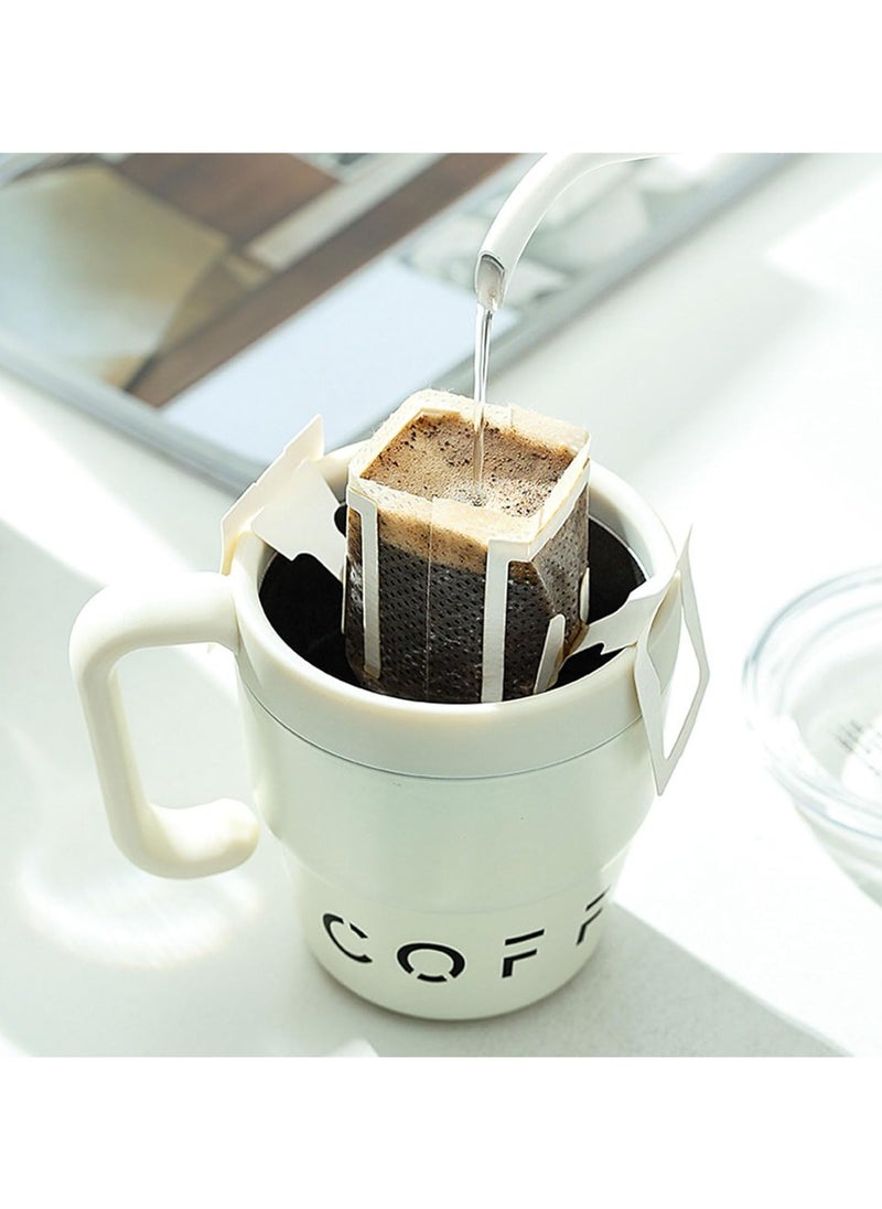 Coffee Mug with Handle, 480ML Double Layer Vacuum Straw Travel Coffee Mug, Stainless Steel Insulated Mug, Home and Office Travel Coffee Mug Insulated Mugs