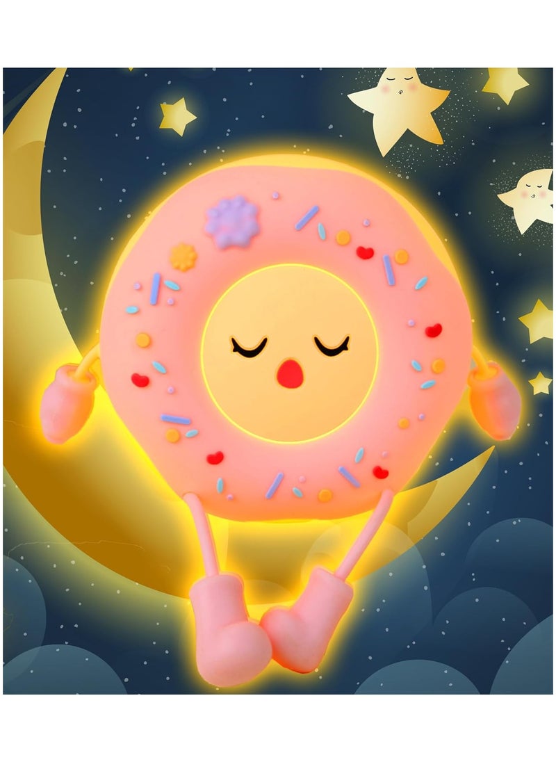Silicone Nursery Night Light for Toodlers and Children - LED Dimmable Soft Night Light - Soft, Safe and Cute Bedroom Companion
