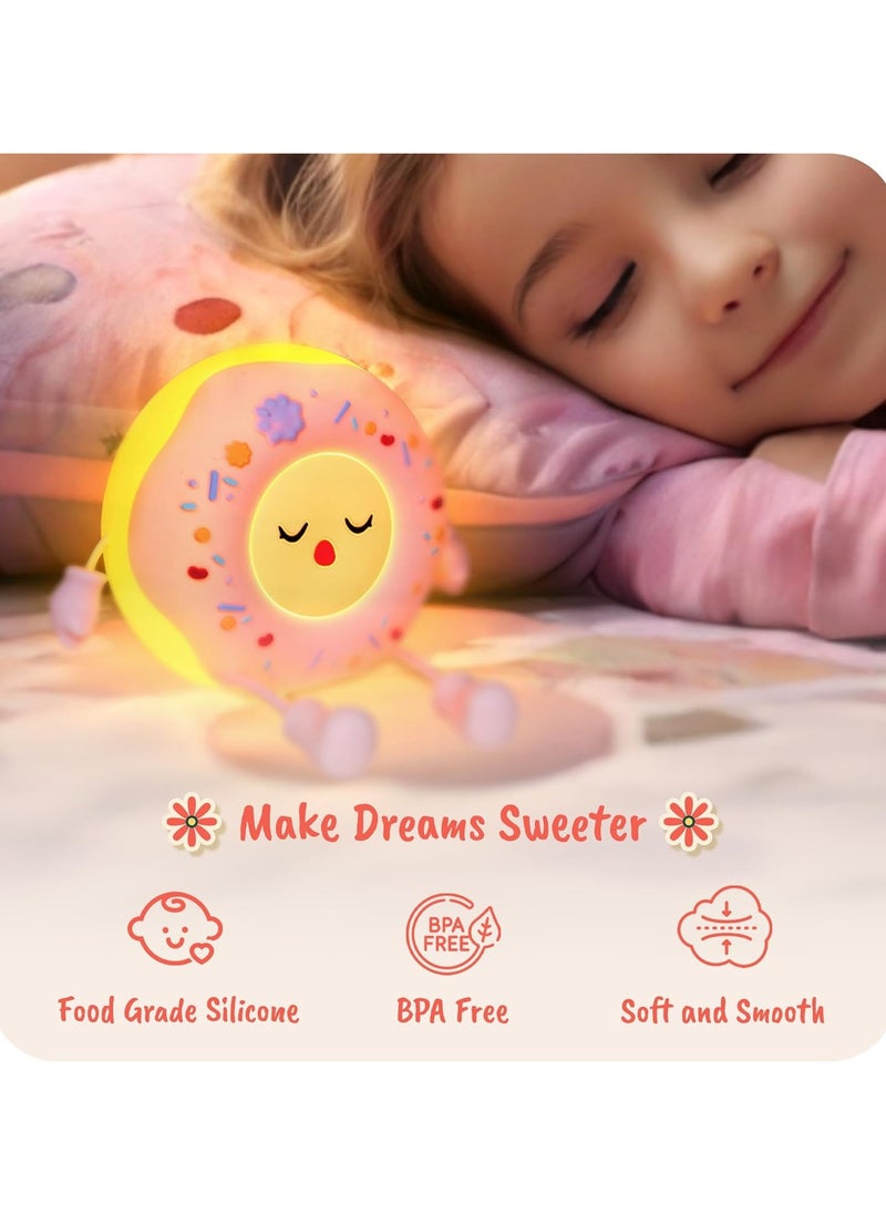 Silicone Nursery Night Light for Toodlers and Children - LED Dimmable Soft Night Light - Soft, Safe and Cute Bedroom Companion