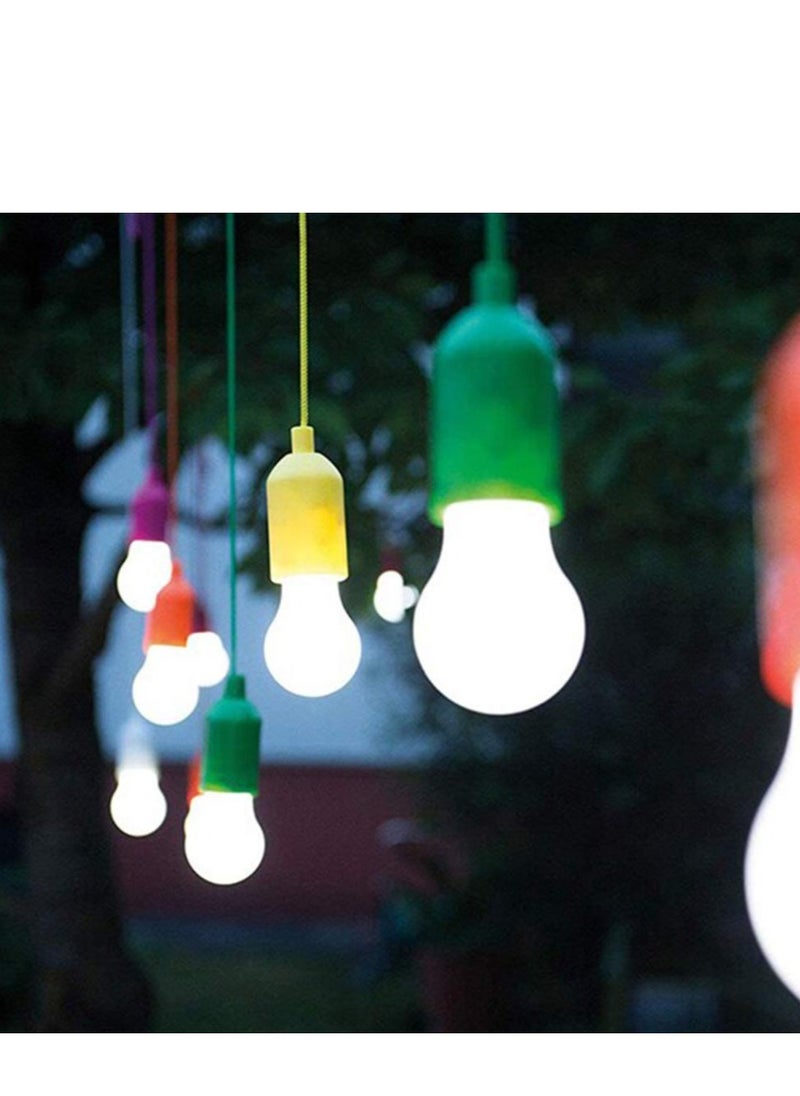 8 LED Portable Hanging Light Bulbs for Festivals Weddings Camping BBQ and Garden Parties
