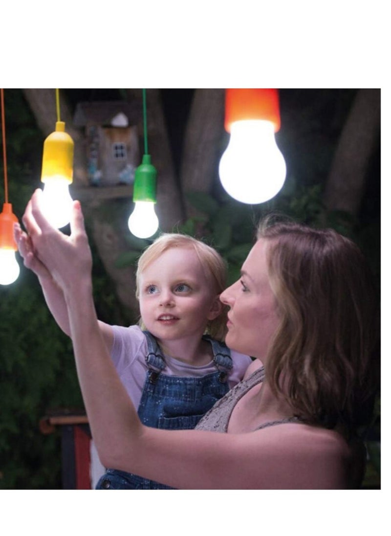 8 LED Portable Hanging Light Bulbs for Festivals Weddings Camping BBQ and Garden Parties