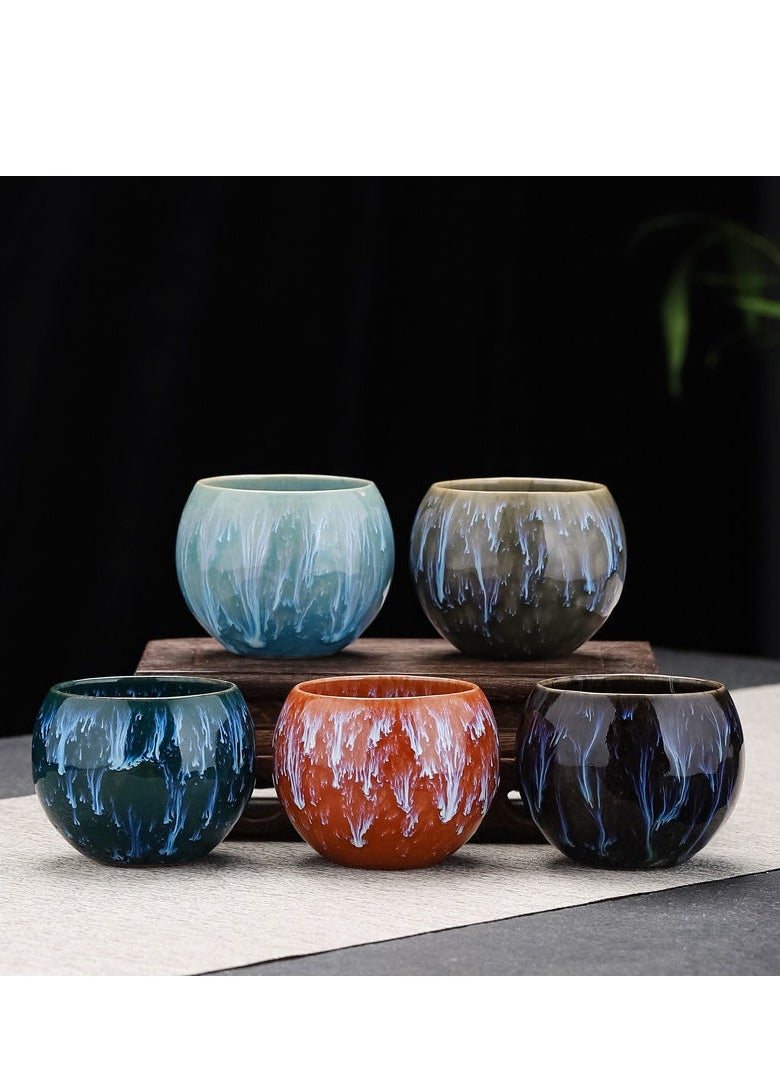 Set Of 5 Coffee Cup Tea Cup Multicolour 130ml