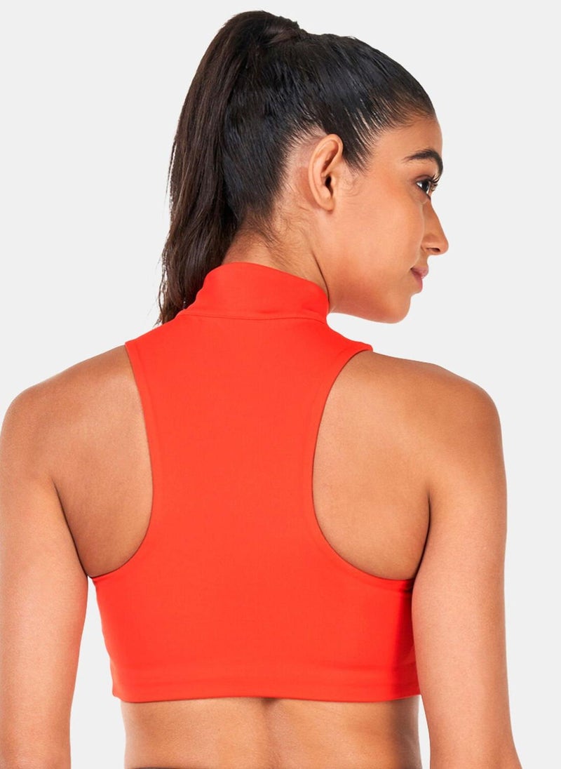 Women's Dri-FIT Swoosh Mock-Zip Sports Bra