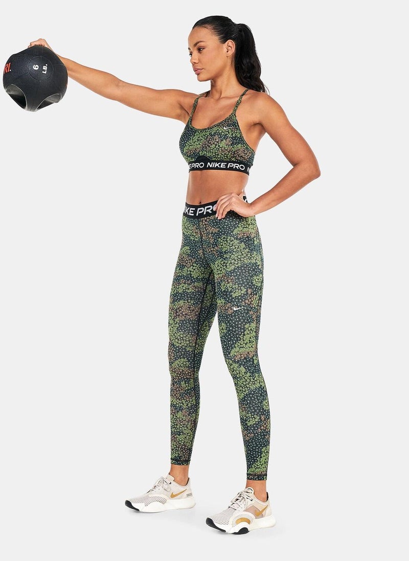 Women's Pro Dri-FIT Indy Strappy Allover Print Sports Bra