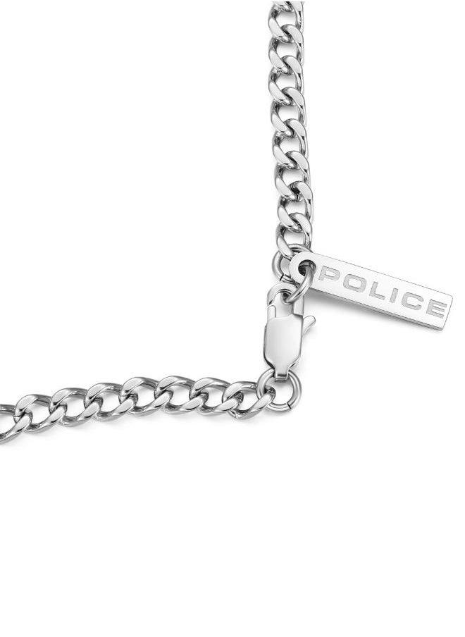 Heritage Crest Necklace For Men Silver Color