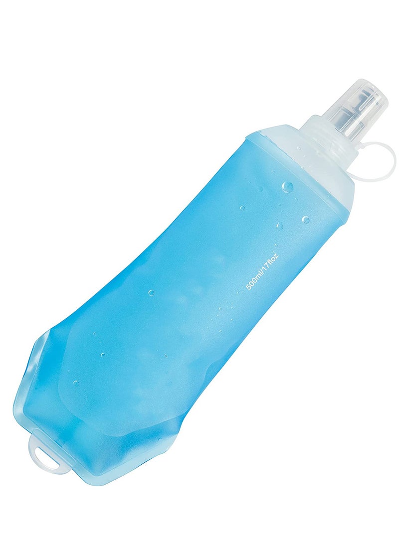 Soft Flask TPU Foldable Running Hydration Flask Soft Collapsible Water Bottle for Hydration Pack Cycling Marathon Running Hiking