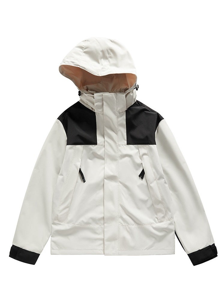 Outdoor Stormtroopers Couples Casual Coat Color Matching Hooded top Breathable Windproof Waterproof Antifouling Climbing Clothing