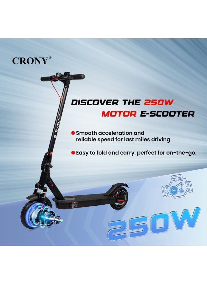 W563 High Speed 250w Motor E-Scooter 25-45km/H Speed, 36v/7.8ah Battery, 10-25km Range, Front Suspension, Rear Disc Brakes, Aluminum Alloy Frame, 100kg Max Load, Led Headlamp, App Connectivity, Foldable & Portable Electric Scooter For Adults & Kids, Electric Scooter For Commuting & Leisure, Long-Range Motorized Scooter With Easy Folding, Lightweight High-Performance Commuter Skateboard, Black