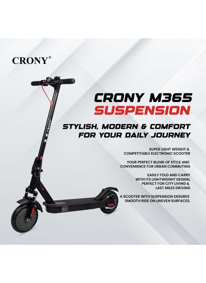 W563 High Speed 250w Motor E-Scooter 25-45km/H Speed, 36v/7.8ah Battery, 10-25km Range, Front Suspension, Rear Disc Brakes, Aluminum Alloy Frame, 100kg Max Load, Led Headlamp, App Connectivity, Foldable & Portable Electric Scooter For Adults & Kids, Electric Scooter For Commuting & Leisure, Long-Range Motorized Scooter With Easy Folding, Lightweight High-Performance Commuter Skateboard, Black