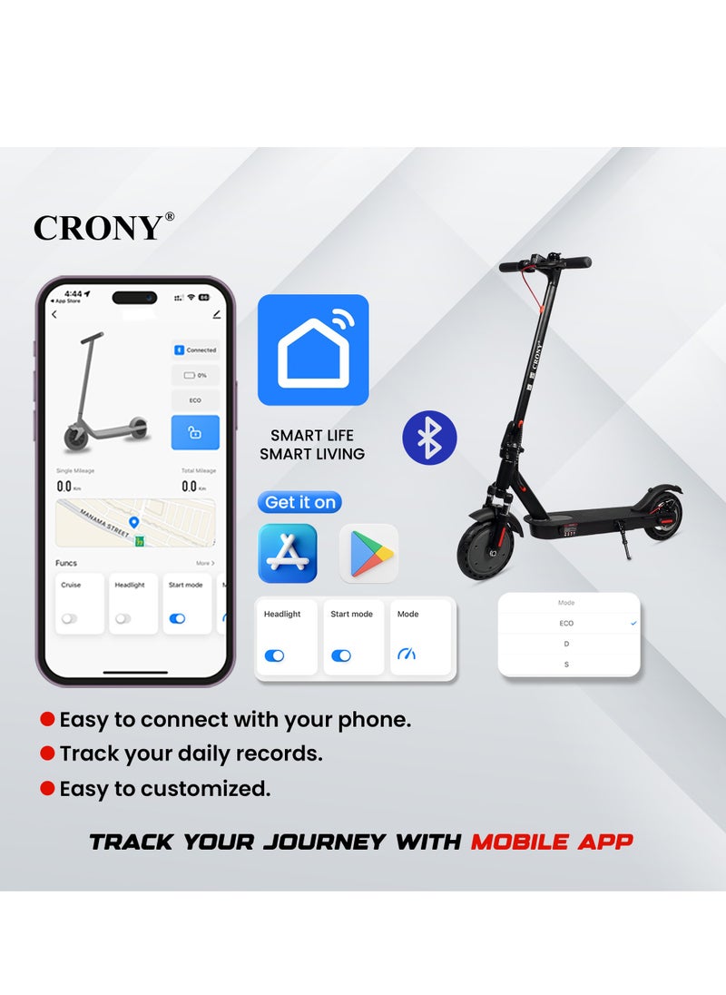 W563 High Speed 250w Motor E-Scooter 25-45km/H Speed, 36v/7.8ah Battery, 10-25km Range, Front Suspension, Rear Disc Brakes, Aluminum Alloy Frame, 100kg Max Load, Led Headlamp, App Connectivity, Foldable & Portable Electric Scooter For Adults & Kids, Electric Scooter For Commuting & Leisure, Long-Range Motorized Scooter With Easy Folding, Lightweight High-Performance Commuter Skateboard, Black