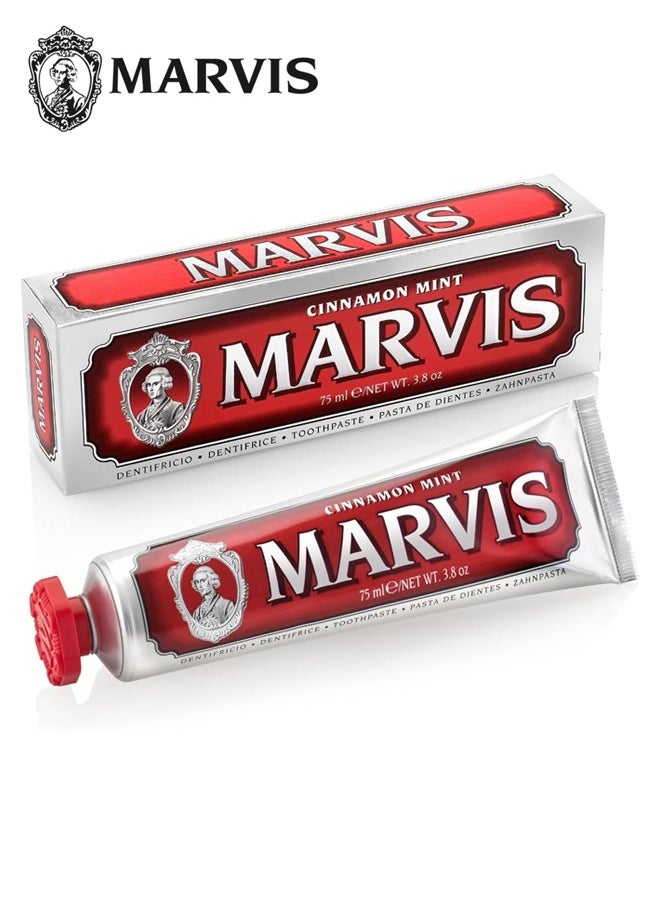 Cinnamon Mint Toothpaste 85ml – Luxurious Italian Toothpaste with Exotic Cinnamon and Refreshing Mint
