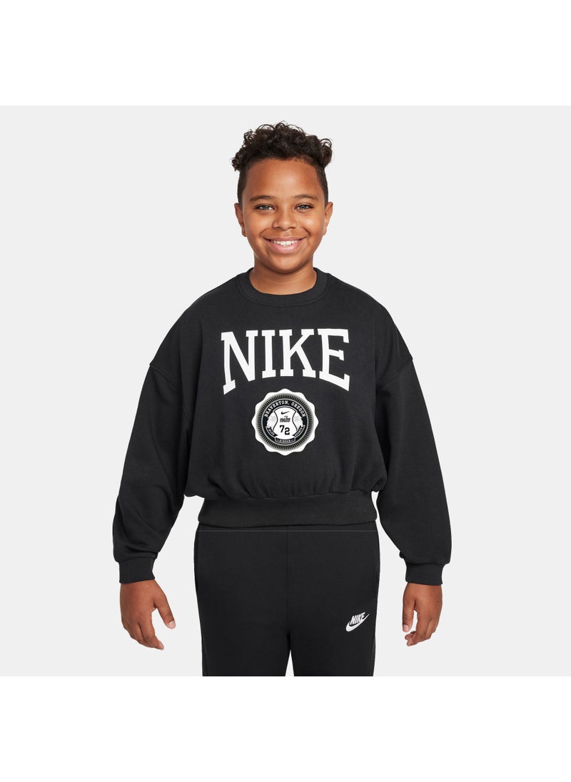 Kids' Sportswear Club French Terry Sweatshirt