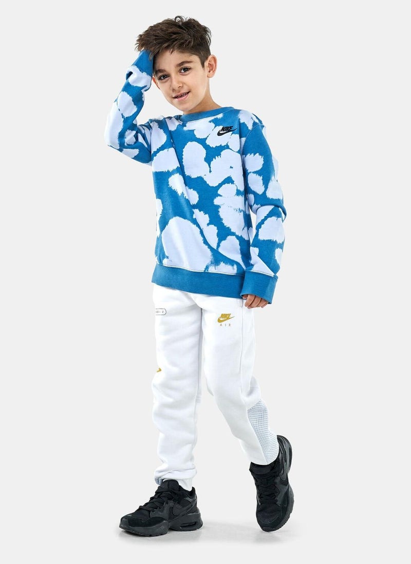 Kids' Sportswear Allover Print Crew Sweatshirt