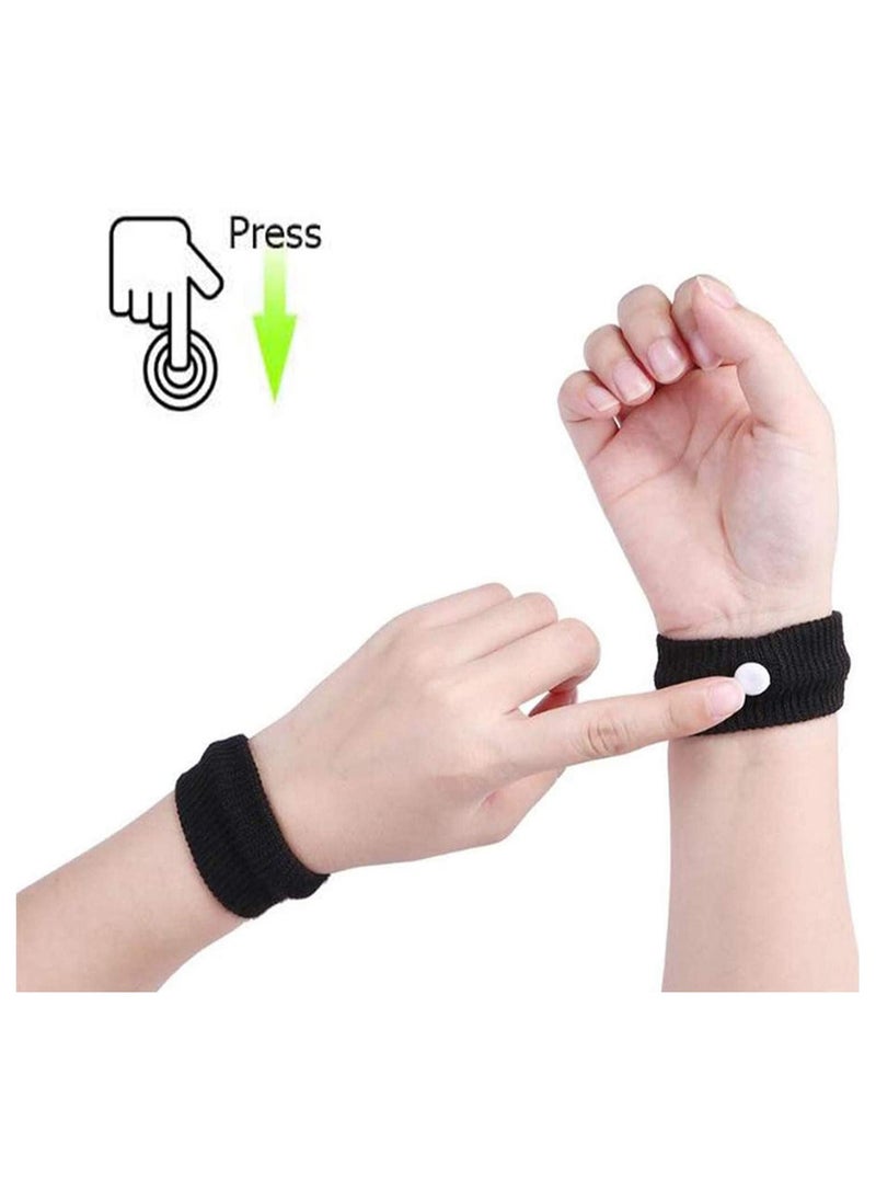 Relief Band Travel Wristbands Motion Sickness Anti Nausea Wrist Bands Bracelet for Morning Sea Car Adults and Children