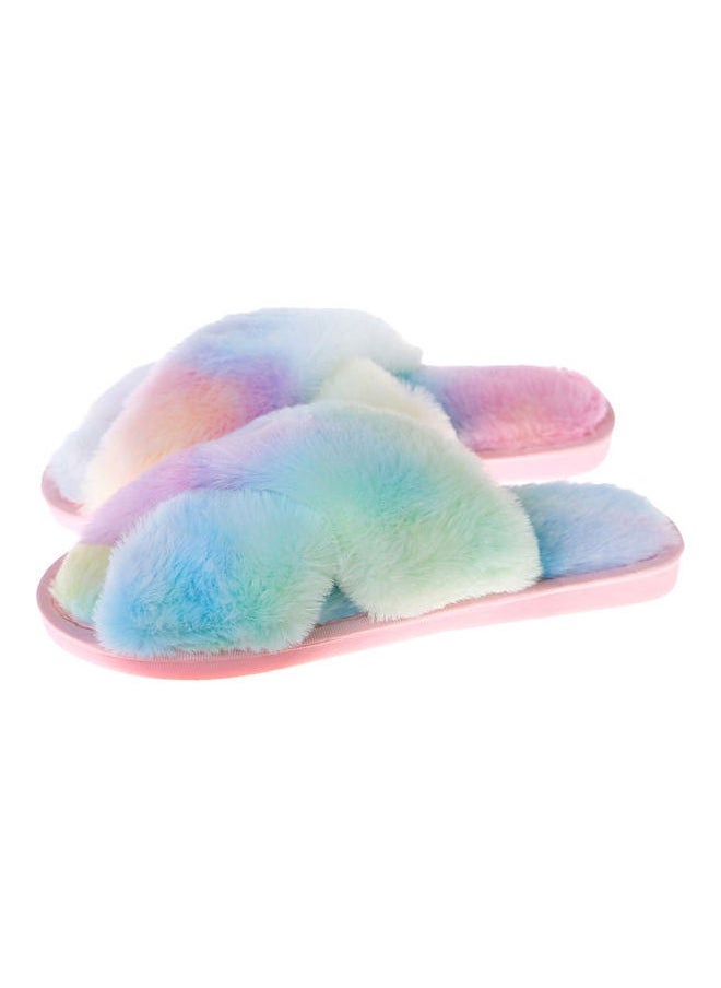 Cross Designed Bedroom Slippers Multicolour